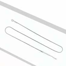 10条装不锈钢可调节蛇骨素链，女士高端轻奢时尚流行首饰礼品派对 - 10PCS蛇骨鏈40+5+片 - 查看 3