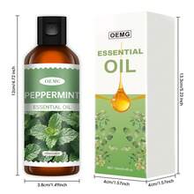 100ml/30ml Multi-Purpose Peppermint Essential Oil, Gentle & Fresh, Alcohol-Free, Peppermint Scented Oil, Long-Lasting Air Freshener Fragrance, Suitable For Making Aromatherapy And Using With Diffuser - Refreshing Peppermint Essential Oil - View 3