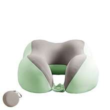 U-Shaped Pillow Travel Neck Pillow Office Nap Pillow Adult Neck U-Shaped Headrest Removable And Washable Headrest And Neck With A Storage Pouch, Memory Foam Travel Pillow With Slow Rebound Technology, Perfect For Napping Or Traveling On Planes - 彩色 - 查看 12