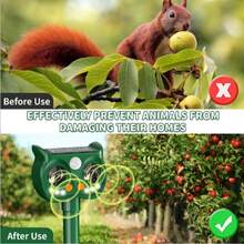 10/4 Pack Ultrasonic Solar Powered Mole Repellers, Groundhog Repellers, Vole Repellers For Lawns, Gardens And Yards To Repel Moles, Voles, Groundhogs, Mice And Other Rodents - 20-45Hz - Xem 5