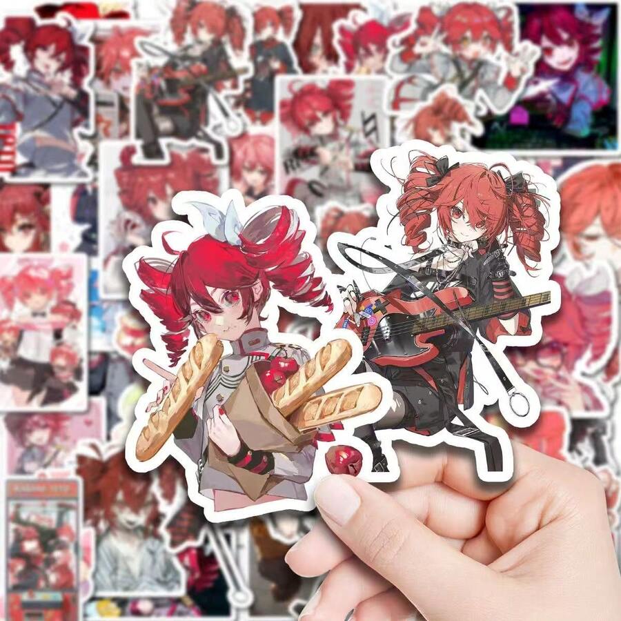 24pcs Virtual Idol Singer Stickers, Suitable For Decorating Skateboards, Helmets, Mirrors And Other Items