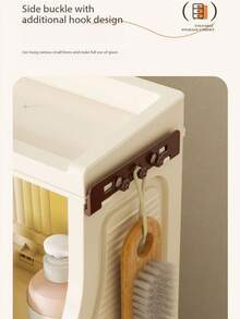 40cm/15.7in - 60cm/23.6in Wide Plastic Storage Cabinet, Multi-Layer Foldable Storage Box, Kitchen Dining Utensil Cabinet, Kitchen Organizer Rack, Living Room Toy Cabinet, Slim Gap Organizer, Kitchen Slim Storage Cabinet, Christmas Gift, Storage Box, Under Bed Storage - Clear - View 12