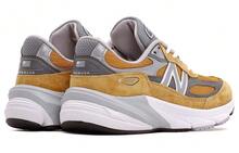 New Balance 990 V6 Wheat Silver Brown, Gray And White, D Width - Brownish-grayish-white D Width - View 4