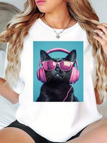 Women T-Shirts - [White] - View 12