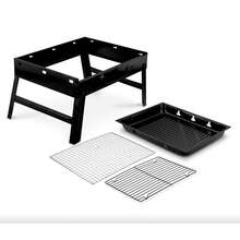Portable Charcoal BBQ Grill Foldable Suitcase Design Compact Steel Grill With Handle For Camping Picnic Beach - A - View 7