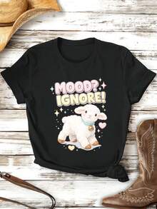 Women T-Shirts - Black - View 2