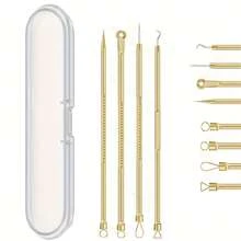 Blackhead Remover And Pimple Extractor Tool Set, Blackhead Needle, Acne Needle Blackhead Cleaning Tool Set, Pimple Treatment Tool Set, Professional Stainless Steel Blackhead And Acne Scar Cleaning Tool Set - Multicolor - View 11