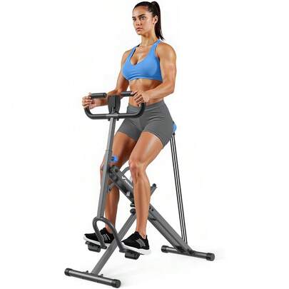 Squat Machine, R07 2 In 1 Squat Rowing Machine, Easy Setup & Foldable Exercise Equipment, Glute Trainer Machine, Glutes & Leg Home Workout Machine