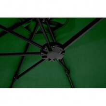 14.8 Ft Double Sided Outdoor Umbrella Rectangular Large With Crank (Dark Green)(No Base) - A - View 6