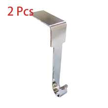 Festive Christmas Stocking Holders: 2 Pieces, High-Quality Metal, Right-Angle Design, Solid Structure, Perfect For Mantle Decorations - A - View 10