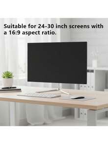 1pc 24-76.2cm Desktop Computer Monitor Dust Cover, Easy To Install Solid Color Screen Protector, Designed To Protect Desktop Screens From Dust, Suitable For Desktop Computer Monitors, Keyboard Covers, Minimalist Screen Protector - Multicolor - View 11