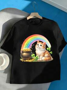 Women T-Shirts - Black - View 2