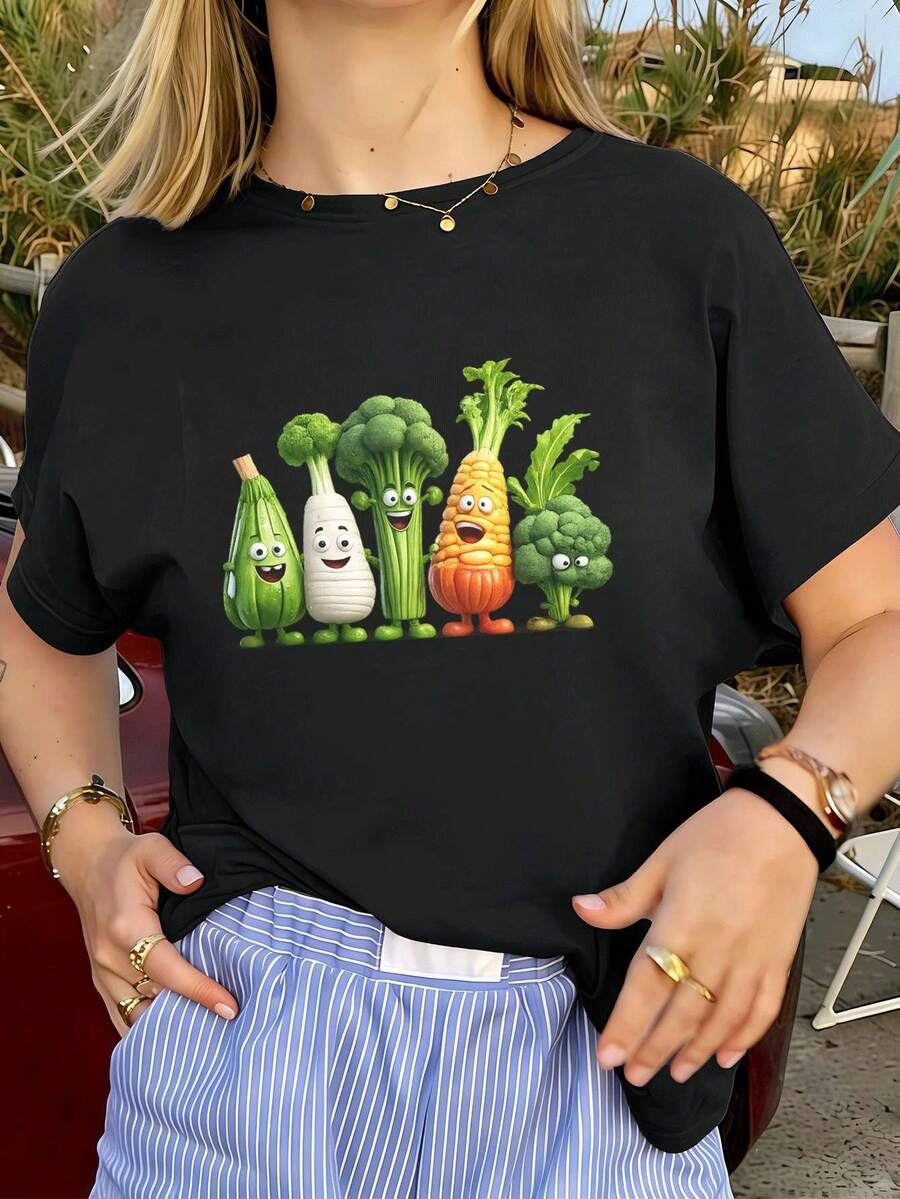 Women T-Shirts - Black - View 1