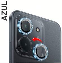 Camera Lens Protector Kit With Rhinestones For Xiaomi Poco C85 - 藍色 - 查看 2