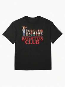 T-shirt di Steve Harrington da The Babysitters Club – T-shirt retrò anni '80 con fan art di Hawkins ispirata a The Babysitters Club. T-shirt oversize con una grafica vintage di Hawkins su Diana, stile retrò anni '80, ispirata all'horror e alla fantascienza. T-shirt casual a maniche corte con scollo rotondo, regalo perfetto per fan, amanti dell'horror e appassionati di serie TV da indossare tutti i giorni. - nero - Visualizzare 8