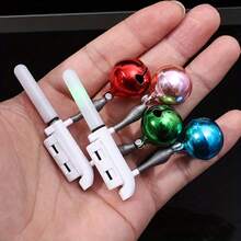 2/6pcs + Battery Set Night Fishing Warning Light Sticks, Fishing Bite Alarm With Battery, LED Fishing Alarm With Bell, Fishing Rod Light Bite Alarm With 2/6pcs CR425 Batteries - Multicolor - View 3