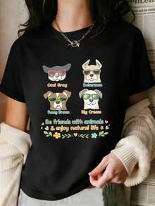 Women T-Shirts - Black - View 2