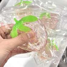 草莓麦芽味挤压减压球，可爱粉色软萌玩具，软萌指尖玩具 - 1PC - 查看 4