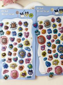 Một bộ sticker trang trí thủ công dành cho trẻ em, thích hợp để trang trí văn phòng hoặc trường học, sticker sổ tay, sticker sổ sách, sticker vali, sticker trang trí đàn guitar, sticker laser, quà tặng cho bạn bè và gia đình, quà Giáng sinh, đồ trang trí Giáng sinh, sticker nhân vật hoạt hình Nhật Bản ngẫu nhiên đắt tiền. - Nhiều màu - Xem 4
