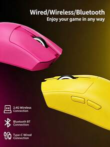 Acer Chuột chơi game không dây Bluetooth ba chế độ, siêu nhẹ chỉ 57g, có thể sạc lại, thiết kế cầm nắm ergonomic kiểu móng vuốt, lập trình macro, phối màu thời trang, phù hợp cho cả văn phòng và thể thao điện tử, cắm là dùng ngay. - Xem 9