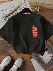 Plus Size T-Shirts - Black - View 2
