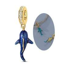 Original Nature-Style Charms, Sun Beads Pendants: Golden Chameleon, Luminous Whale Shark, Butterfly, Elephant, And Bear Charms Fit Bracelet, Necklace - Gold Or Silver - View 22