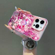 Pink Diamond  collage rosa.funda de teléfono Fundas compatibles con ,Apple,VIVO,OPPO,,, y Honor.Fabricadas en silicona TPU,ofrecen protección contra golpes y caídas. - Rosa - Ver 2