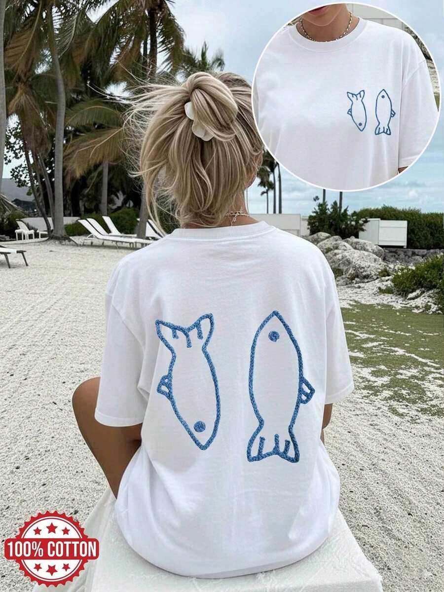 Plus Size T-Shirts - White - View 1