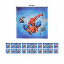 Marvel 20张漫威蜘蛛侠一次性餐巾纸，吸水性强，适合派对、生日、聚会、野餐等场合。 - 彩色 - 查看 4