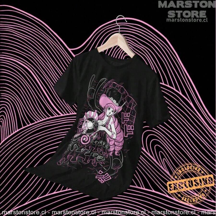 Camiseta de Cosplay con Estampado de - Perona - Negro - Ver 1