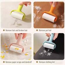1 Set Portable Mini Fuzz Remover Kit, Strong Adhesive For Pet Hair Removal, Reusable Handle, For Pets/Clothes/Carpets, Essential For Personal Item Care, Pet Owner Must-Have - 1set - View 2