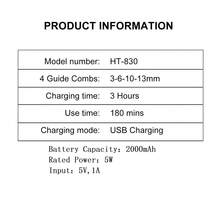 1个男士理发器，家用/沙龙用USB充电式电动理发器，数字显示剃须刀，理发机 - 查看 4
