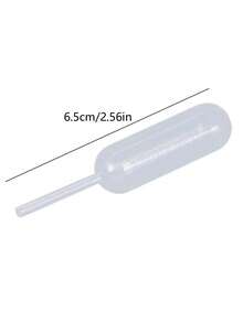 50 Pieces/Bag 4ML Transparent Plastic Dropper Disposable Plastic Straw Perfume Lotion And Other Liquid Subpackage Tools - Clear - View 3