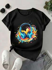 Women T-Shirts - Black - View 1