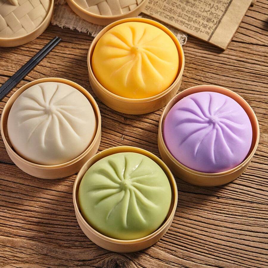 2 pièces/1 pièce Jouet anti-stress délicat en forme de ravioli 3D, une boule anti-stress molle en forme de ravioli se gonflant progressivement. Il s'agit d'un jouet anti-stress intéressant convenant à tous les groupes d'âge, idéal pour la décoration de bureau, le soulagement de l'anxiété, ainsi que pour les cadeaux de fêtes et de rentrée scolaire. - A - Voir 1