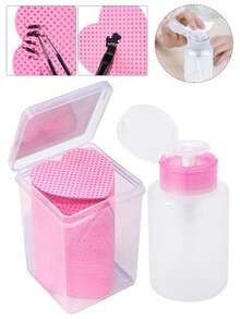 201PCS Nail Removal Tool Set - Nail Removal Cotton Pad 150ml Nail Cleaning Press Bottle Set. Suitable For Home Use, Also Suitable For Nail Salons And Beauty Parlors. Easy To Use(5/1pc) - Multicolor - View 1