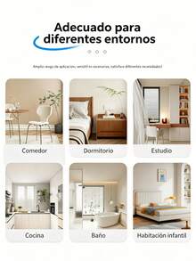 Ventilador de Techo con Luz LED 30W, Control Remoto, Base E27, 6 Aspas, 3 Velocidades, Temporizador, Silencioso y Ahorro de Energía, Ideal para Recámara, Sala y Oficina - Multicolor - Ver 4