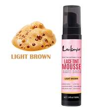 lockmio 100ml (3.4 Fl Oz) 蕾絲染髮慕斯 - 持久定型、快速乾燥、膚色匹配、假髮結掩蓋劑，適用於髮片、蕾絲前額，4件組包含蕾絲染髮泡沫、多功能邊緣控制刷和矽膠塗抹器 - 100ml - 查看 16