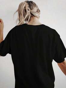Women T-Shirts - Black - View 2