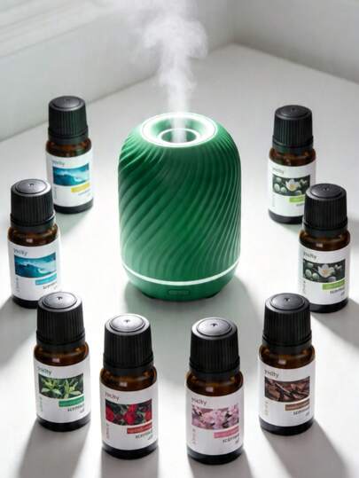 10ml Essential Oils, Aromatherapy Diffuser, Car Humidifier Aromatherapy Home Aromatherapy Essential Oils For Candle Making, Rose/Dreamy Ocean/Jasmine/Lemon/Lavender/Cherry Blossom/Sandalwood/Vanilla Fragrance Oils