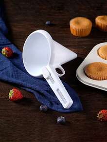 1pc/2pcs Kitchen Funnel, Handheld Cream Funnel, Measuring Funnel, Baking Batter Dispenser, Cream Dispenser, Suitable For Filling Bottles, Convenient For Transferring And Pouring Various Liquids - View 5