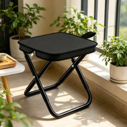 Taburete plegable ultra compacto que se puede colocar en una mochila, taburete de actividad multiuso, ideal para conciertos y ferias, taburete de camping ligero con gran capacidad de carga y no se deforma fácilmente, Regalo perfecto para los amantes del aire libre taburete plegable