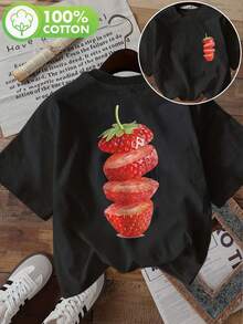 Plus Size T-Shirts - Black - View 7