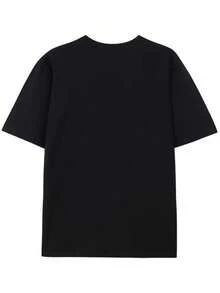 Camiseta de Fútbol Haowu Macau - Negra, con Verde y Logotipo de Macau, Corte Holgado, Mangas Cortas, Cuello Redondo, Muy Adecuada para Uso Diario, Fitness y Ropa Casual. - Negro - Ver 2