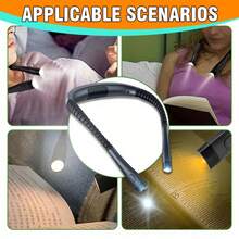 VOLACI USB Rechargeable Neck Hanging LED Flashlight, Hands-Free High Brightness Floodlight, 3 Lighting Modes + Adjustable Angle, Flexible Design, Suitable For Work Repair/Reading/Emergency/Outdoor Portable Lighting - multicolor - View 11