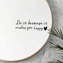 1pc Encouraging Mirror Sticker"Don't Let The Hard Days Win"|Do It Because It Makes You Happy Vinyl Decal With Heart - Perfect For Bathroom, Dressing Mirror, Door, Window & Wall - B - View 4