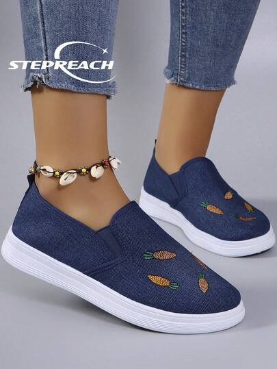 STEPREACH Spring New Women's Sports Shoes, Casual Sneakers, Mesh Breathable Comfortable Durable Lightweight Slip-On Shoes