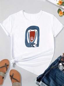 Women T-Shirts - [White] - View 2