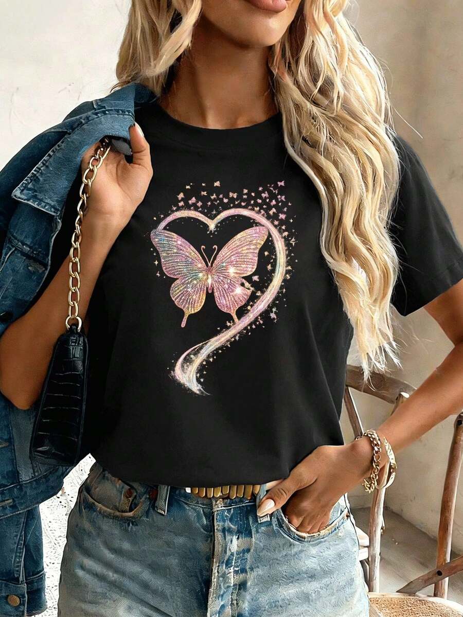 Women T-Shirts - Black - View 1