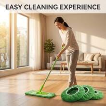 13-Pack Reusable Mop Replacement Heads, Compatible With Nine Types Of Sweepers, Beautiful Cleaning Supplies, Perfect For Sunny Household Cleaning Days, Fluffy Plush Design, Machine-Washable - 13 PCS - View 6
